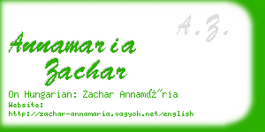 annamaria zachar business card